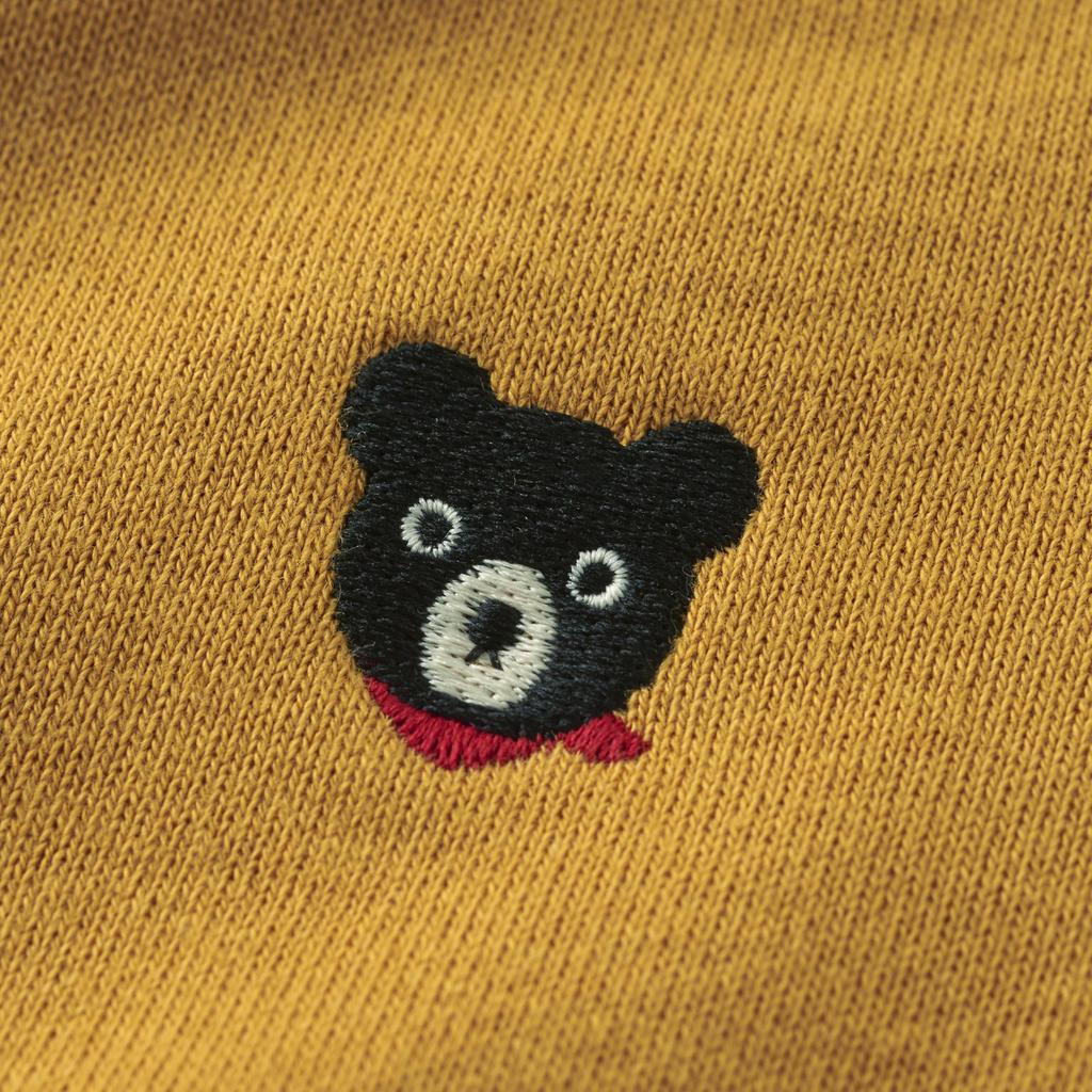 MIKI HOUSE Double B Long One Made in Mustard [MIKI HOUSE] Sweatshirt, Ärmel, Bär, Uni, Punkt, Japan, Jungen, Mädchen, Babys, Kinder
