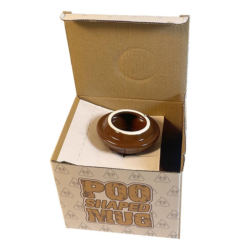 500ml Lustige Kacktasse Neuheit Keramiktasse mit Deckel Braune Kackförmige Kaffeetasse Urkomisches Trinkgeschirr Tasse Ideale Geschenke für Freunde