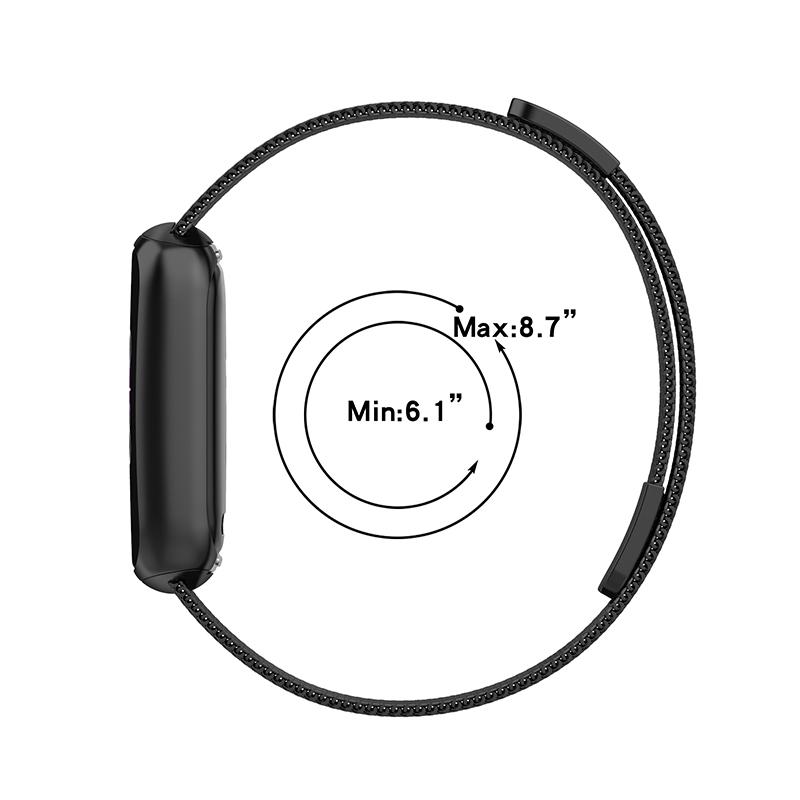 Quick Release Stainless Steel Bands Breathable Adjustable Replacement Wristband for Fitbit Luxe/Special Edition