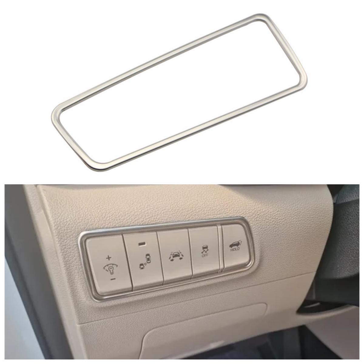 

Car Interior Headlight Switch Button Frame Cover Trim Sticker for Hyundai Tucson 2015-2018 LHD Inner Centre Control Decoration