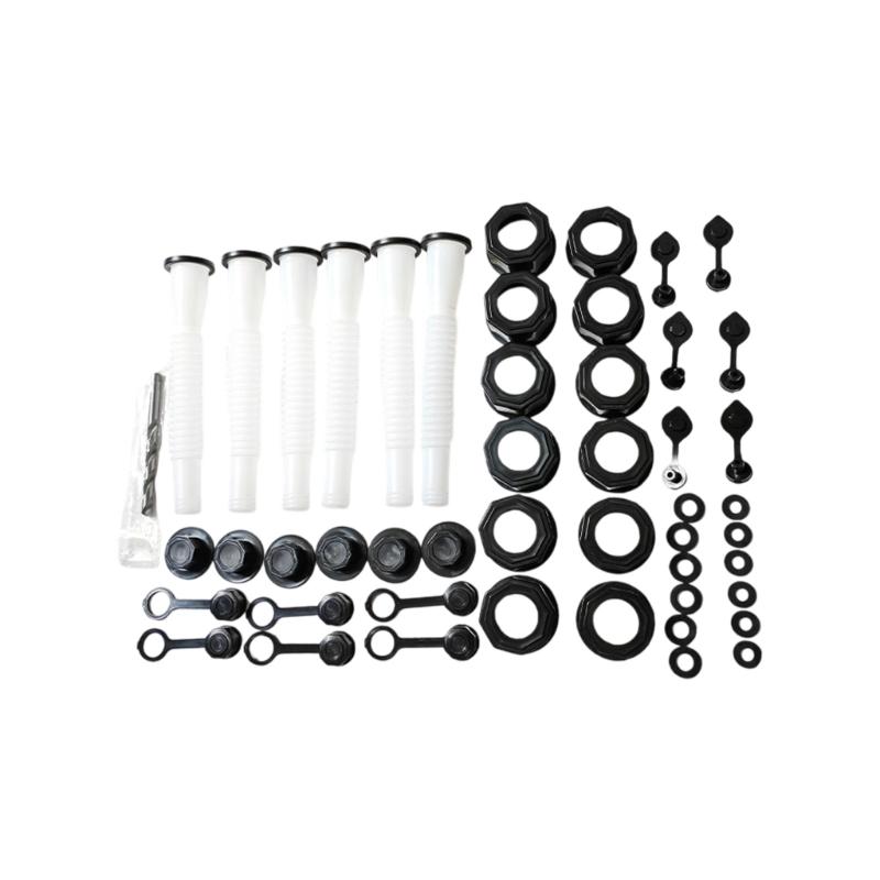 Gas Can Spout Tool Gas Can Spout Nozzles with Screw Collar Caps for 1/2/5/10 Gallon Fuel Containers