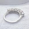 5mm 6,5mm Voller Moissanit Ring für Damen S925 Sterling Silber Ewigkeit Funkelnder Diamant Band Eheringe Schmuck GRA