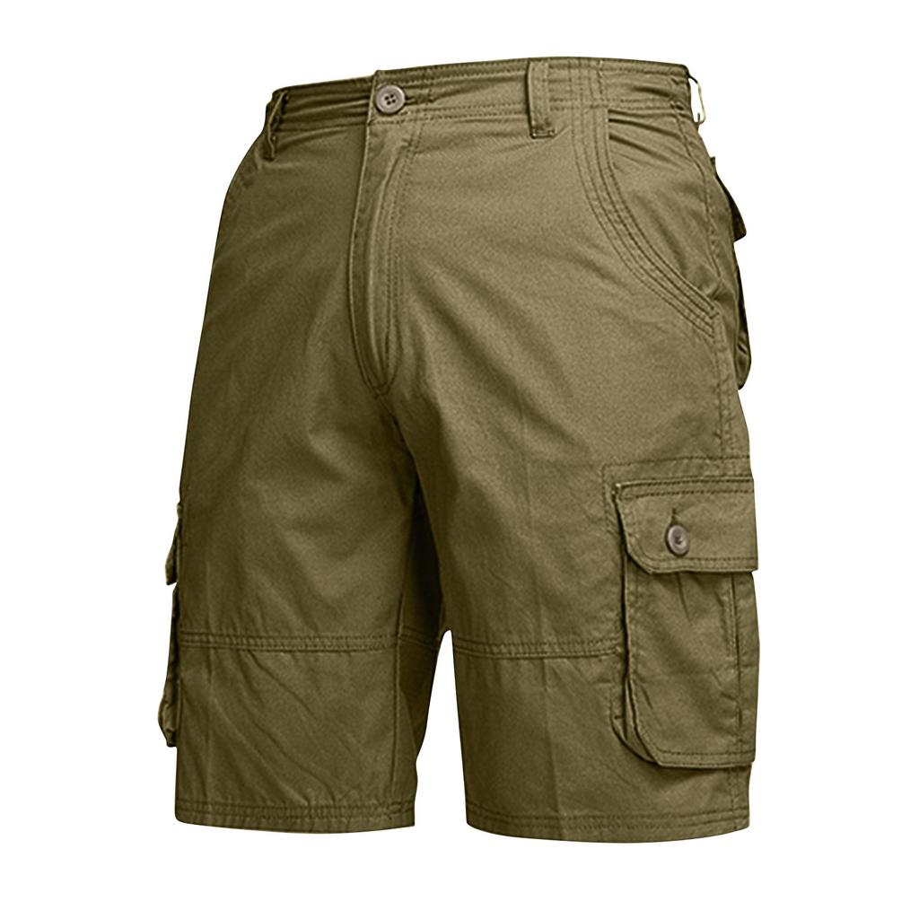 Men's Summer Workwear Shorts Loose Casual Five-Point Pants Men's Summer Color Casual Cargo Shorts
