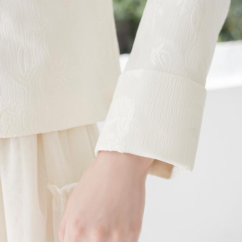 Mokana Women's Chinese Style Long Sleeve Top & Mid-Length Dress Set