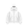 Unisex Kukla Mikina Teplá Volná Mikina s Kapucí Zapínání na Zip Ležérní Bunda s Obličejovou Maskou pro Podzim Zimu Venkovní Sporty Streetové Oblečení