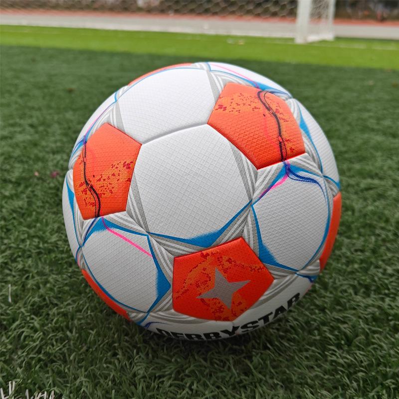 New Game Training Football Youth Adult Hot Bonding 5 Ball Pu Wear-Resistant Explosion-Proof Football