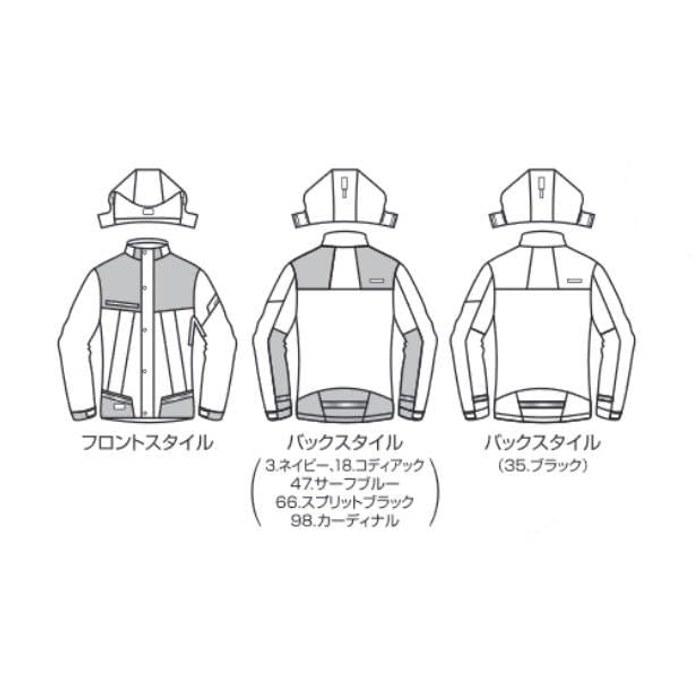 BURTLE Waterproof Insulated Jacket 7610 35 Black L