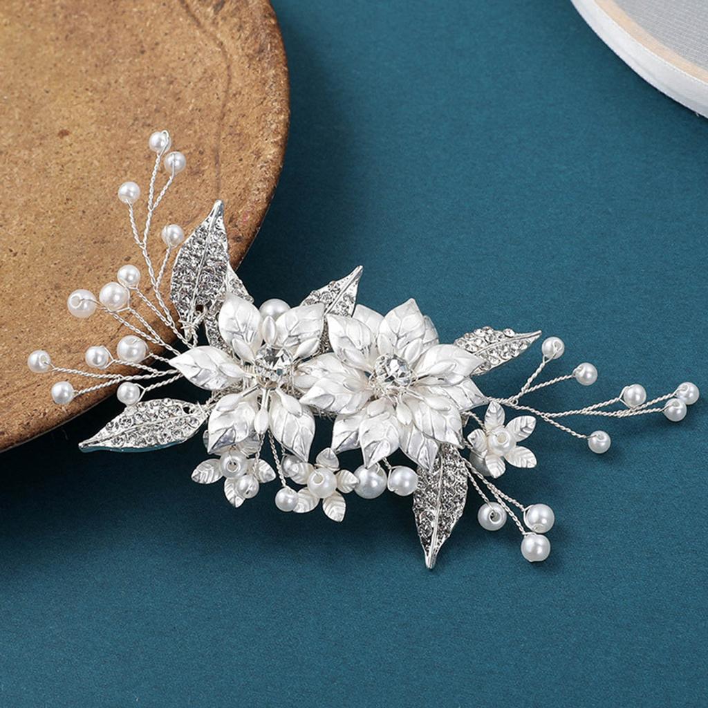 Flower Hair Clips Hair Jewelry Elegant Non-slip Bridal Wedding Headpiece for Hair DIY Accessory Hair Styling