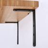 1Pcs Thickened Cold-Rolled Steel Powder Sprayed Black 90 Degree L-Shaped Shelf