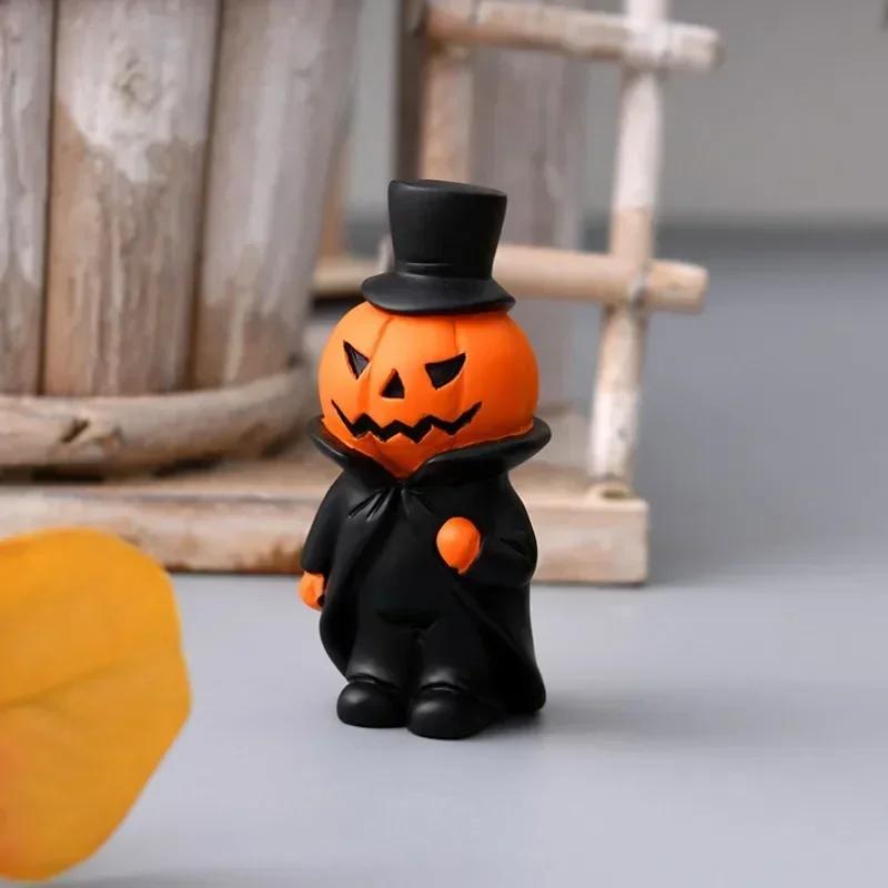 Halloween Decoration Pumpkin Holiday Party Cute Ghost Statue Room Decoration Table Decoration & Accessories