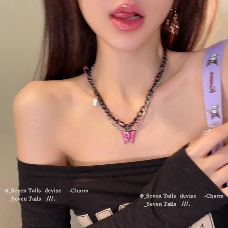 Spicy Girl Tassel Pearl Necklace: Elegant, Versatile Clavicle Jewelry for Women