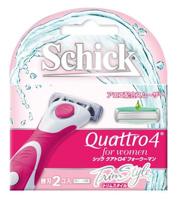 Schick Quattro 4 Four Woman Trim Style Ersättningsblad (2 st)