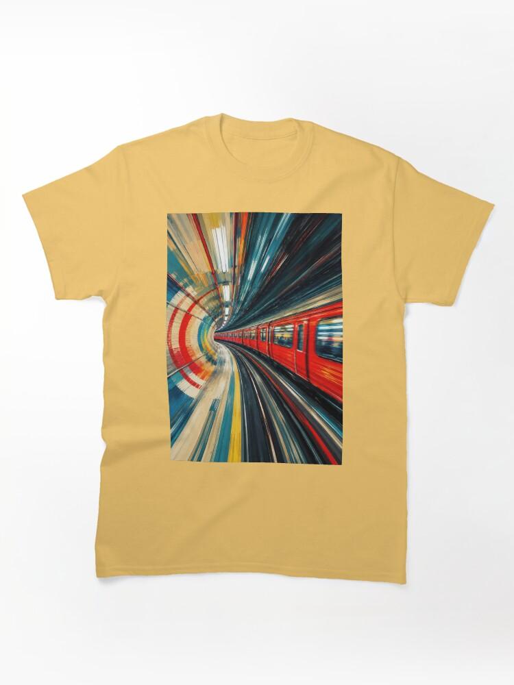Metro Speeding Though: A London Subway Train #3 Classic T-Shirt