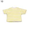 Ob11 Doll Clothes Striped Tops T-shirt Shorts Socks Suit Knitted Sweatshirt For Mini 1/12 Doll Cute Surprise Face Boy Girl Gift