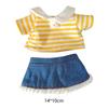 Doll T Shirt+Denim Skirt Soft Costume Outfits for 20cm Dolls Thanksgiving Gifts Birthday Gifts New Year Gifts Halloween Gifts