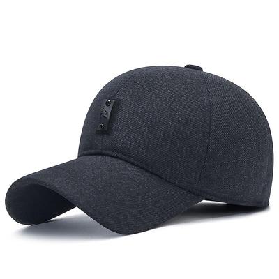 Men's Warm Winter Baseball Cap with Ear Flaps