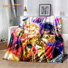 Animacinis Saint Seiya 3D Retro Anime HD Minkšti pledai, Šiltas flanelinis pledas piknikui, lovoms, sofai, namams, miegamajam, dovanos vaikams