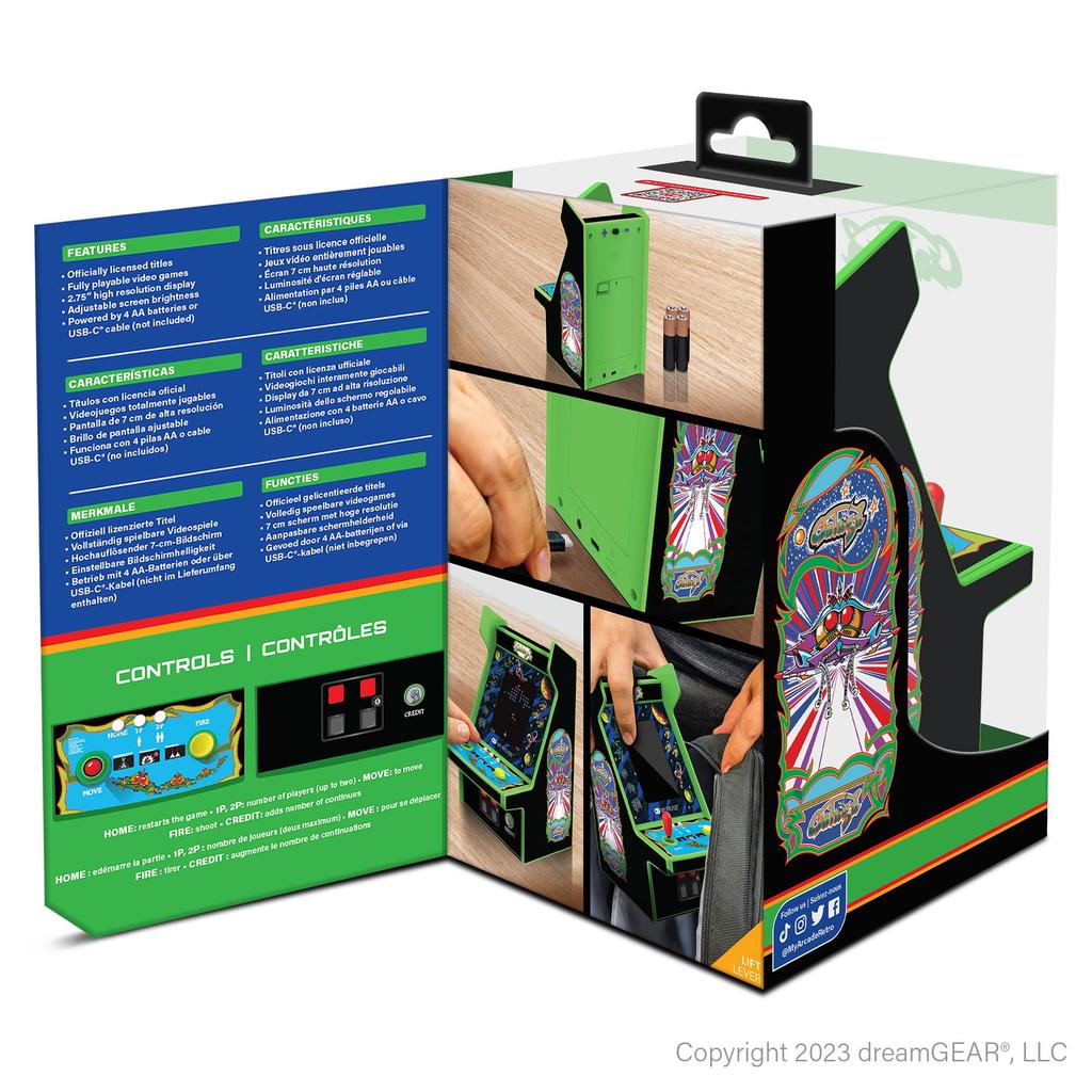 My Arcade Galaga Micro Player 2 Games In Retro Video Galaga Arcade Classic Pro, 1, Game,