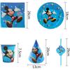 Mickey Mouse Birthday Party Tableware Set Party Plates Cups Napkins Party Dishes