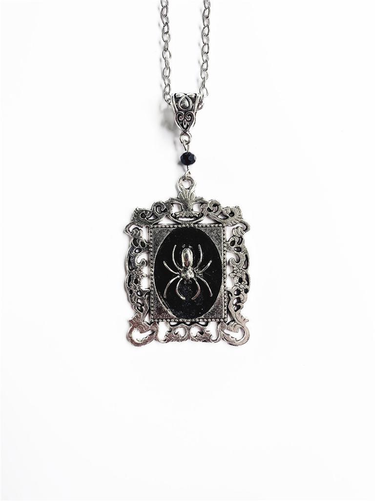 Spider Jewelry Necklace Gothic Pendant Alloy Chain For Men Women