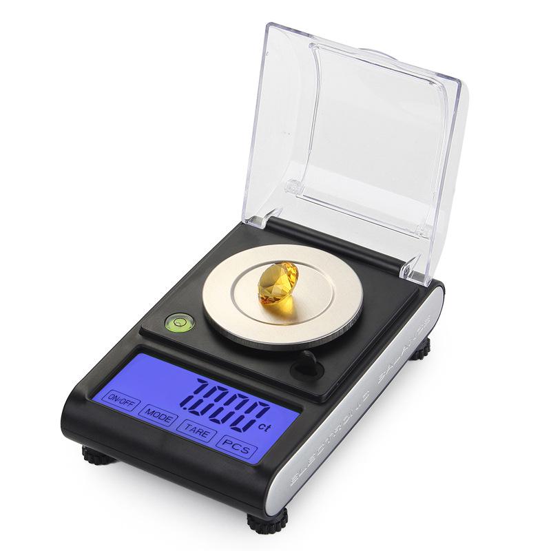 High Precision 50g Gold Diamond Carat Scale - Accurate 0.001g Jewelry & Laboratory Balance