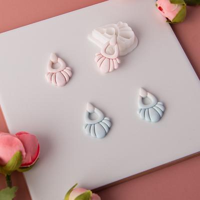 Kreative Retro Weichkeramik Ohrringe Tonform DIY Design Ohrringe Anhänger Styling Schneidwerkzeug