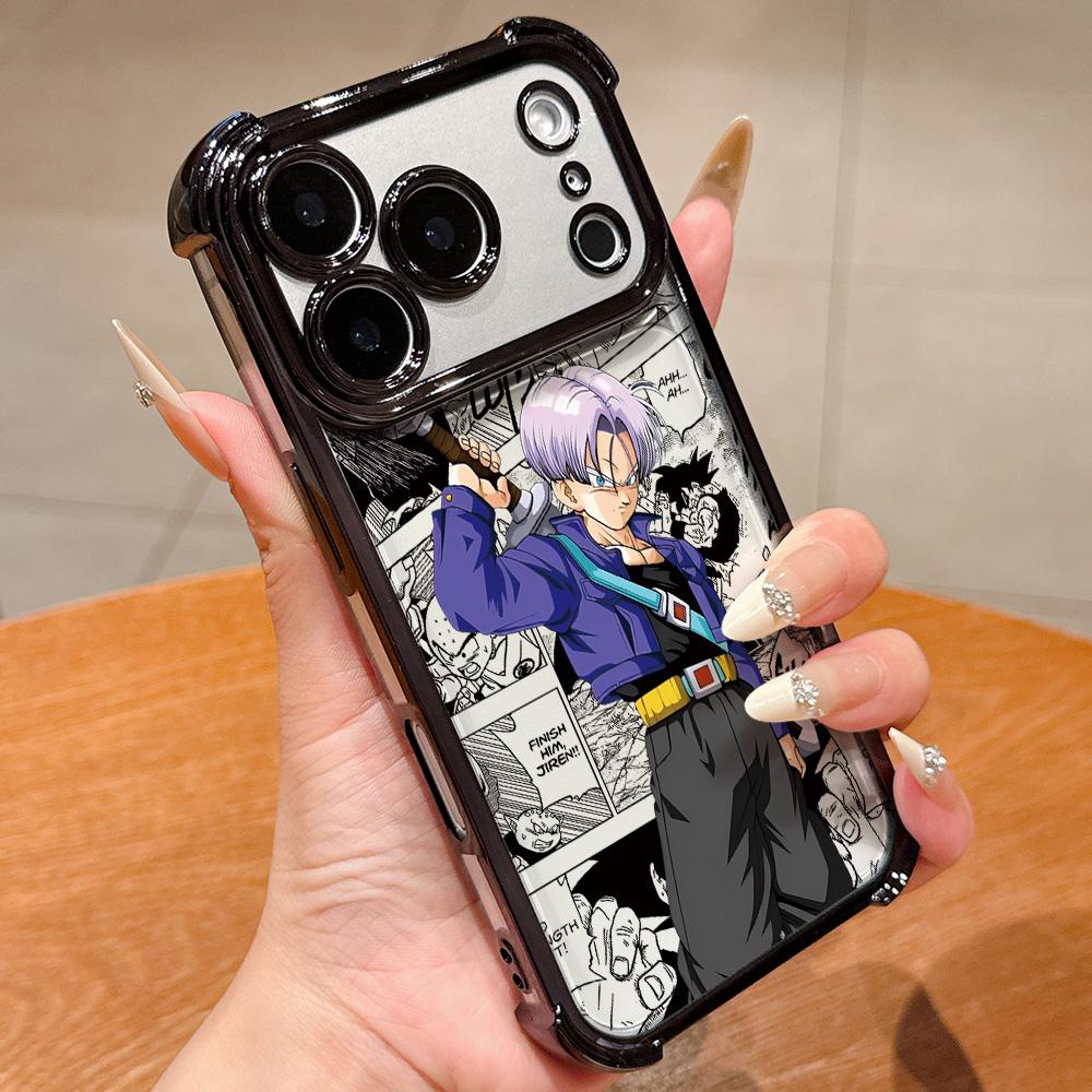Anime Super Saiyans Plating Phone Case for IPhone 17 17e 16e 16 15 14 13 12 11 Pro Max X XR 7 8 Mini Air Plus Anti-Fall Airabag