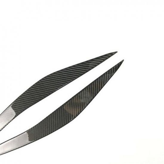 Carbon Fiber Car Headlights Eyebrows trim Cover NEW special For BMW 5 Series F10