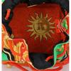 GIANNI VERSACE [Beautiful Condition] Sunburst Jewelry Drawstring Bag Pouch Orange / multicolorUsed