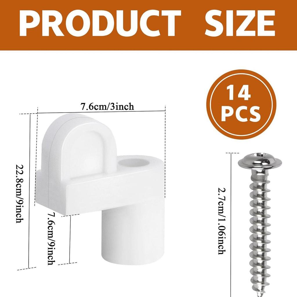 Screen Clips 12 Pieces Reusable Prevent Shaking Screws Storm Window Retainer Clips For Home Dorm Office Apartment Bedroom
