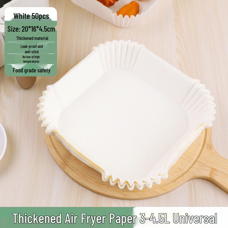 Air Fryer Non-Stick Oil-Absorbing Baking Paper Cups, 40g Silicone, Food-Grade, Round, 40-Pack