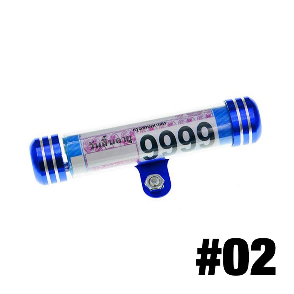 

Мотоциклетная камера мотоцикла Налоговый диск Цилиндрический держатель Рама с отверткой Водонепроницаемый Настоящие аксессуары для мотоциклов Универсальный синий