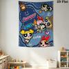 Blossom, Buttercup, and Bubbles Pattern Home Decor Tapestry, Wall Hanging, Decorative RV Wall Cloth.ZGT0914211
