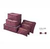 Oxford Cloth Travel Storage Bag Set - 6-Piece Organizer for Clothes & Underwear