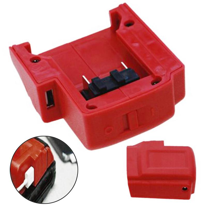 Power USB Charger Adaptor for Milwaukee 49-24-2371 M18 Switch Converter 15V-21V