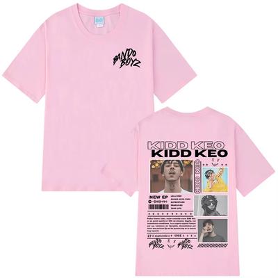 Rapper Kidd Keo Bando Boyz Tour 2025 Merch T-Shirts Herren Damen Mode Hip Hop Street T-Shirt Lässig Übergroße T-Shirts
