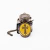 5.08 cm Cross Sign Brass Working Compass with Leather Cover gift for Him, Nautical Collectible, Adventure Tool, Father's Day Gift, Traveler