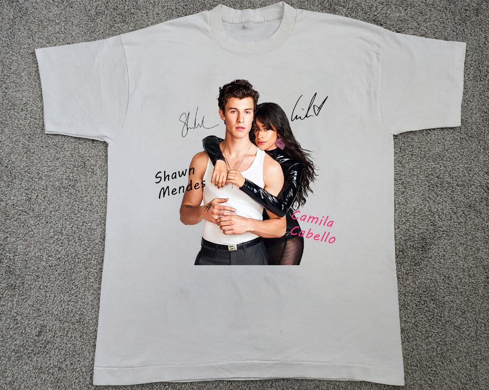 Camila Cabello And Shawn Mendes Signature Unisex TShirt All Size QX0185 Unisex T-Shirt M