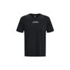 Under Armour Outline Letter Print Crew Neck Short Sleeve T-Shirt Men Black 1379109-001