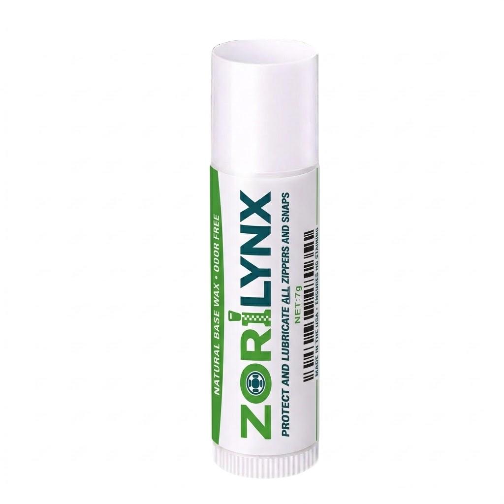 

7g Zipper Lubricant Stick Natural Base Wax Odor Free for All Zippers and Snaps on Tents Jackets Bags Gear Maintenance ORILYNX