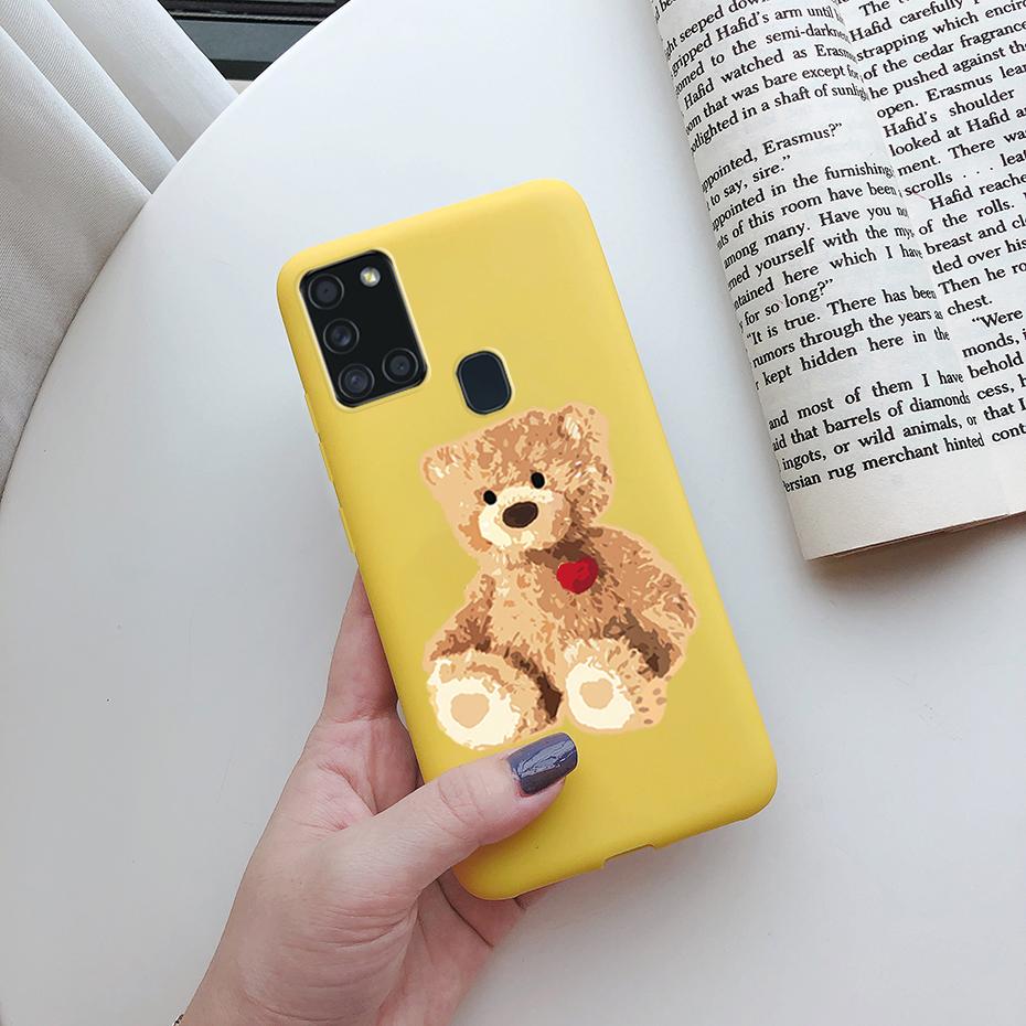 For Samsung Galaxy A21S Case Silicone Soft TPU Fundas Bumper for Samsung A21S Case A217F A 21S A21 S 6.5" phone Back Cover cases