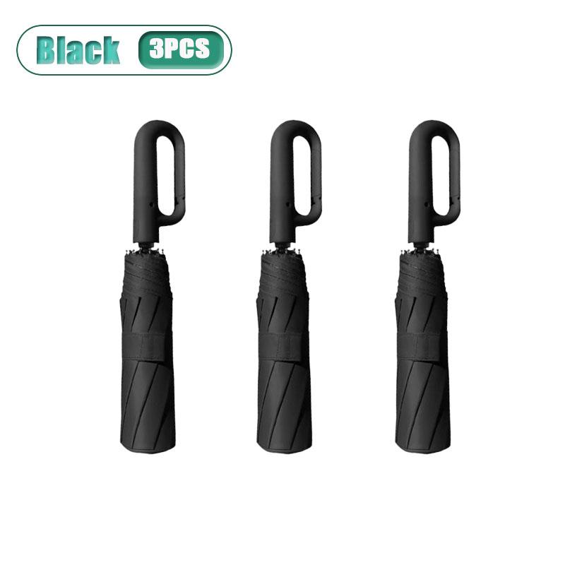 1/3PCS Strong Windproof Automatic Umbrella Sunshade UV Protection Folding Men Buckle Rain Large Parasol For Women