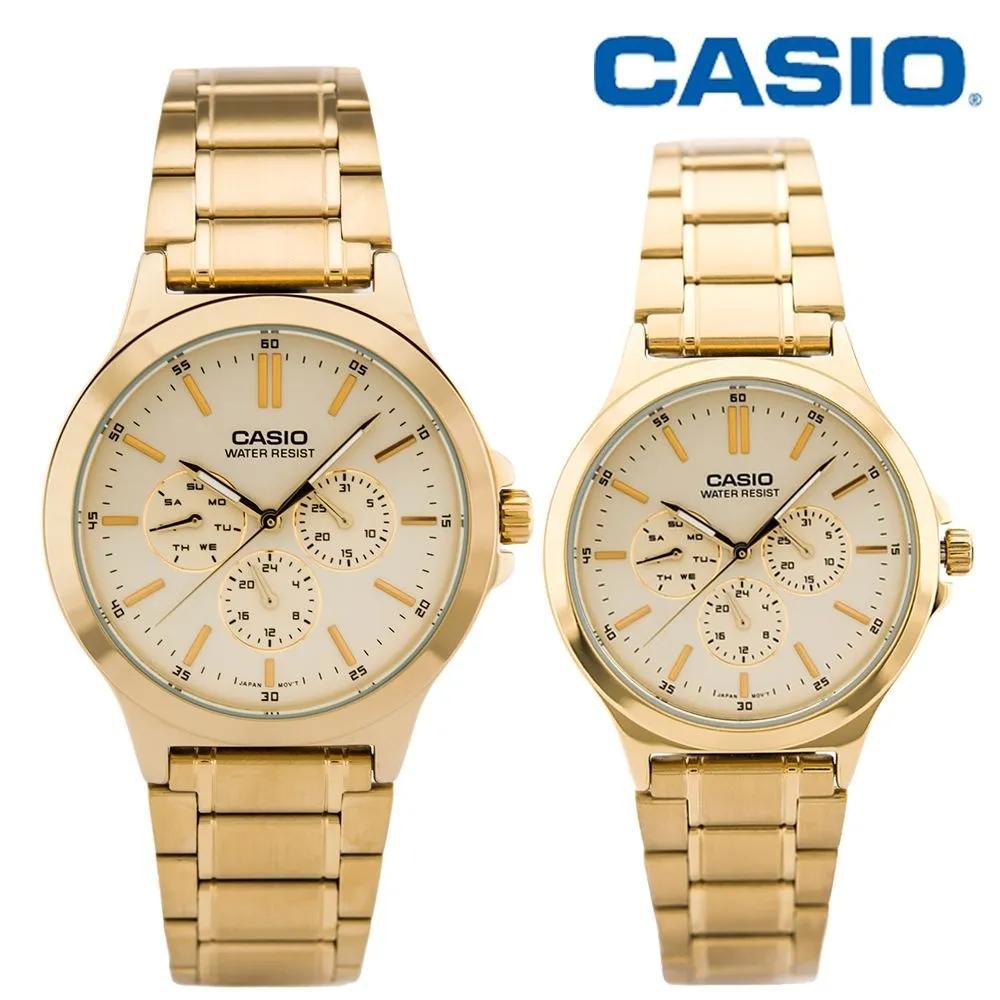 Cio Multifunction Men s/Women s Couple Wristwatch MTP-V300G-9A/LTP-V300G-9A men s