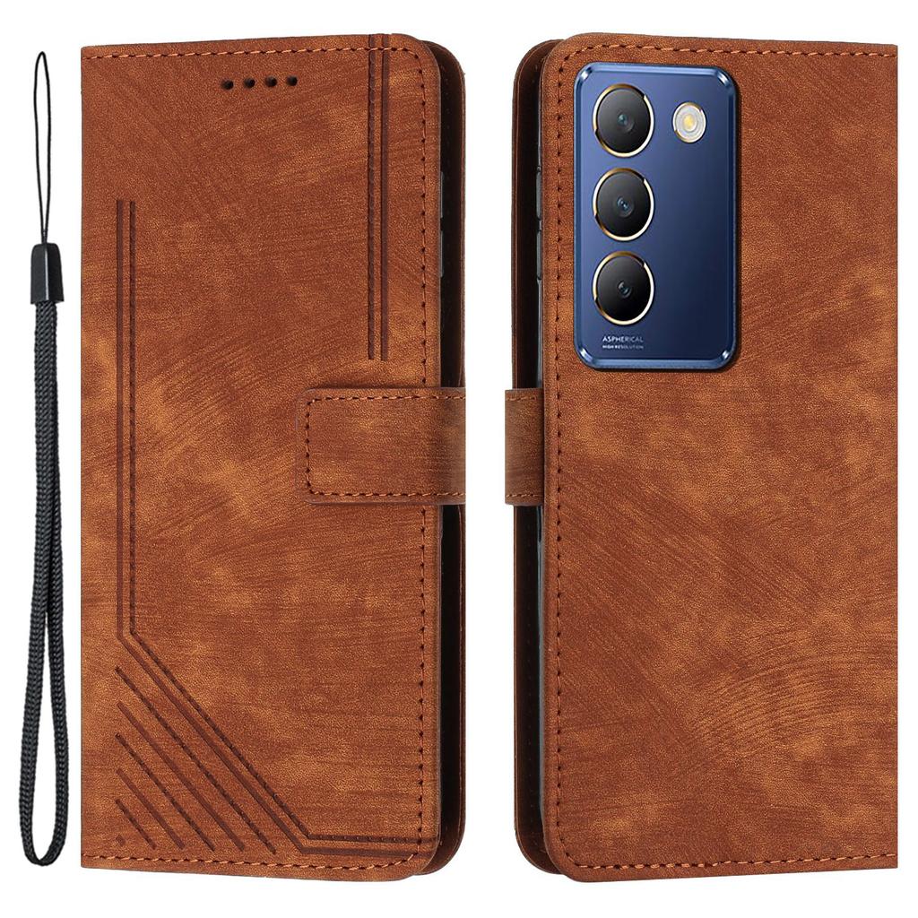 For Vivo Y100 5G (Indonesia)/Y200e 5G/T3 5G (India)/V30 Lite 5G (India)/V40 SE 5G Phone Case PU Leather Wallet Stand Cover
