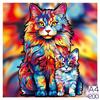 Non-Toxic 300Pcs Wooden Puzzle Color Cat Delicate Irregular Shape Puzzles Gratitude Adult Stress Reduction Family Interactive Toys Gift