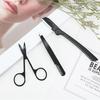 3Pcs/set Stainless steel eyebrow trimmers eyebrow knife beauty tool eyebrow clipper with eyebrow comb makeup tool