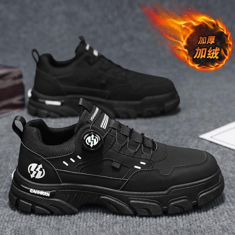 Winter new Korean outdoor sports and leisure lightweight height increase wear-resistant labor insurance cotton shoes