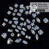50 ks mini kosočtvercové kamínky na nehty s plochým dnem, AB barva, zdobení nehtů, křišťálové drahokamy, oslnivá manikúra, 3D dekorace na nehty