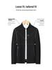 Men's Stand Collar Solid Color Casual Business Jacket for Mid-Aged & Young Adults
