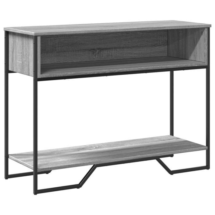 VidaXL Console Table Sonoma Grey 100x35x74.5 Cm Engineered Wood 848532